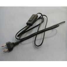 Cabo para abajur preto c/ 1,6mt fio 2x0,75mm int. deslizante - Cód: 5663 Cabo para abajur preto c/ 1,6mt fio 2x0,75mm int. deslizante - Cód: 5663