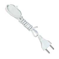 Cabo para abajur branco c/ 1,0mt fio 2x0,50mm int. gangorra pressão - Cód: 5373 - Marca: Paco Cabo para abajur branco c/ 1,0mt fio 2x0,50mm int. gangorra pressão - Cód: 5373 - Marca: Paco
