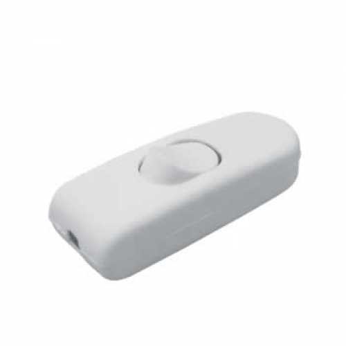 Interruptor meio cordão - meio fio branco gangorra - Cód: 4850 - Marca: Walma