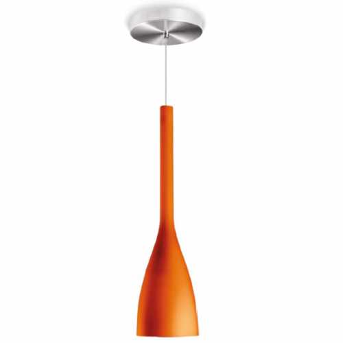 pendente decorativo tipo cálice 1xE27 cor laranja 882411-39 - Cód: 4980 - Marca: Blumenau