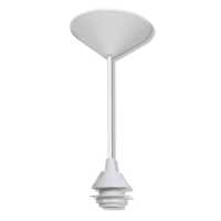 Pendurante E27 branco em PVC para cúpulas, luminárias, pendentes c/ 1mt cabo - Cód: 6314 - Marca: Paco Pendurante E27 branco em PVC para cúpulas, luminárias, pendentes c/ 1mt cabo - Cód: 6314 - Marca: Paco
