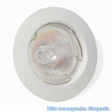 Spot embutir p/ lamp. dicróica MR16 branco redondo fixo sem lâmp. ref. ALC552BC - Cód: 3998 - Marca: Bronzearte