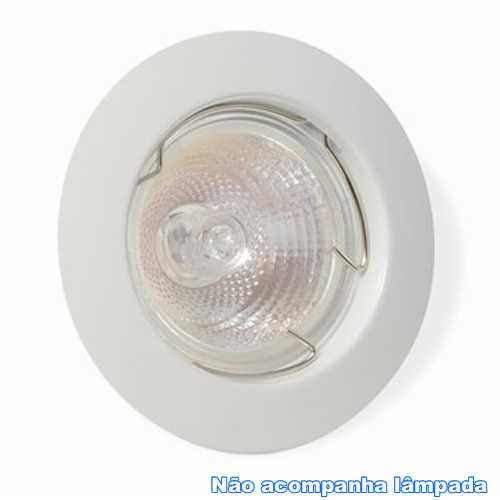 Spot embutir p/ lamp. dicróica MR16 branco redondo fixo sem lâmp. ref. ALC552BC - Cód: 3998 - Marca: Bronzearte