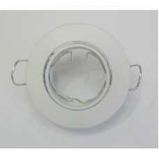 Spot mini dicróica branco brilhante foco móvel (basculante) armação ref: ALC631BR - Cód: 3080 - Marca: Bronzearte
