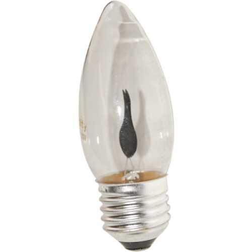 Lâmpada vela chama neon 3 watts 127 volts E27 - Cód: 5276 - Marca: Luxor