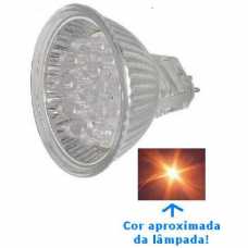 Lâmpada dicróica led 18 leds cor branca neutra-morna 1.5w/127v - Cód: 1363 - Marca: Golden Plus