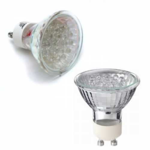 Lâmpada dicróica GU10 18 leds branca 6000k 1,0w/220volts - Cód: 5625 - Marca: Luz Sollar