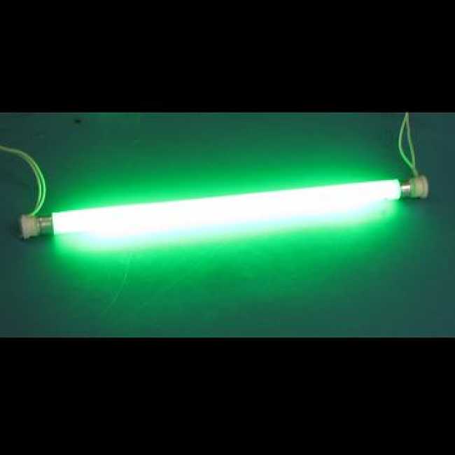 Lâmpada fluorescente 8w tubo branco acende verde estilo neon