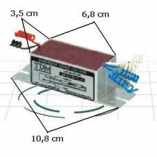 Inversor 12v universal para uma lâmpada fluorescente de 10w a 40w - Cód: 1165 - Marca: TDM