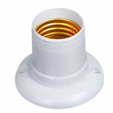 Bocal soquete E27 branco com base ref: BTE27033 - Cód: 7011 - Marca: G20