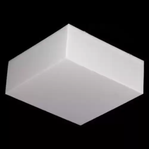 Plafon quadrado sobrepor 30x30 cm acrílico branco leitoso - Cód: 5243 - Marca: Nacional