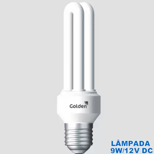Lâmpada eletrônica 09 watts 12 volts 3562N - Cód: 6179 - Marca: Golden Plus