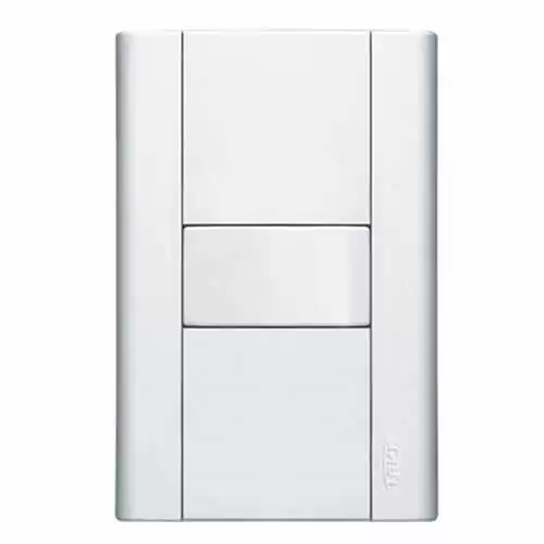 Interruptor 16A/250V com placa 4x2 branca ref: 0441 modulare - Cód: 6220 - Marca: Fame