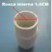 Bocal soquete E14 tubinho pendente branco para lâmpada E-14 - Cód: 2996 - Marca: Decorlux