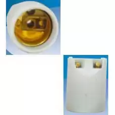 Receptáculo E27 liso em porcelana para spots Ref-MT2303 - Cód: 1937 - Marca: Decorlux